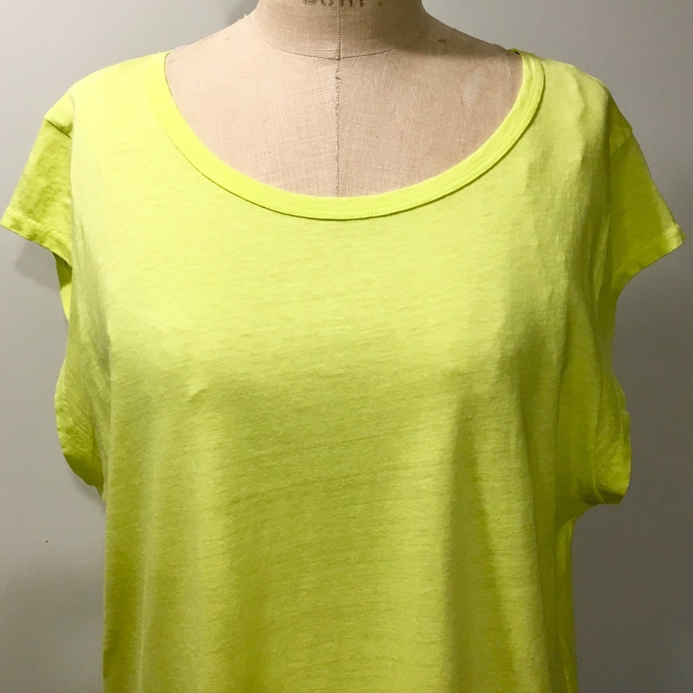 NEW J.Crew Ballet Cap Sleeve T-Shirt Yellow